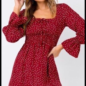 Princess Polly Polka Dot mini dress